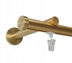 ESTAdeco Apartman Sínkarnis Alu színes sárgaréz matt béka 20 mm 150 cm (Karnisz I 20mm MOSIĄDZ 150cm SZYNA + żabki)