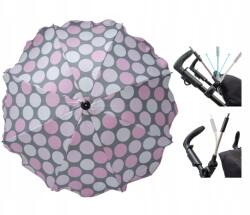 Skyline Esernyő babakocsihoz rózsaszín pöttyös kerek napellenző 75cm szűrőUV50 (PS20160s013)