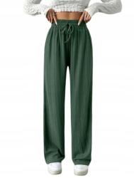 Shein Női Nadrág Zöld Egyenes Szárú Kötött L 1HI