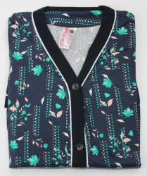  Podomka otthoni ruha rövid ujjú fürdőköpeny gombok Nagy plus size 5XL (100 wzór 12)