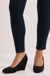 Dorothy Perkins Fekete Szőrös, Ékború, Belső Czółenka Cipők 38 (BQQ13972)