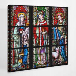  Vászonkép Ajándék Konyhába Nappaliba Összeszerelésre kész Szentek ólomüveg ablakai (010030010460000277076)
