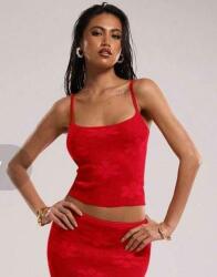 Shein DC15314 Shein Csillámos Vállpántos Felső Virágmintás (38) S