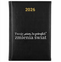 FunnyCase Naptár Fekete A5 2026 Pedagógusnapi Ajándék "Tudom, hogy képes vagy rá (Kalendarz Czarny "Wiem, Że Potrafisz)