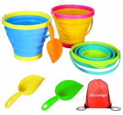 3 db-os összecsukható vödör szett Holady összecsukható vödör és homoklapát (YAXI)