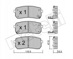 Metelli Építőkockák Ham. kia Carnival 06- Hátsó 22-0786-0/MET