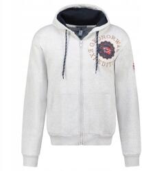 Geographical Norway Geo Norway férfi sport pulóver meleg pamut sport cipzáras (WZ3027H/GN-Blended Grey) - allegro - 15 105 Ft