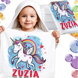 Wyczaruj Prezent Gyerek Törölköző Óvodába Bölcsődébe Lovak Névvel Unicorn 30x50 (PRZEDSZKOLE 30x50 dzień chłopaka dziecka)