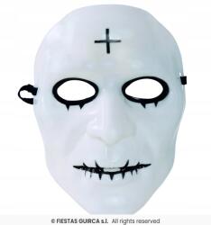 Fiestas Guirca Maszk Kereszttel Fehér Horror Sátán Apáca (2262)