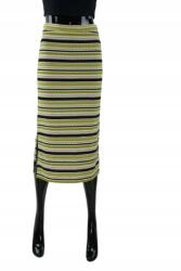 Tom Tailor Színes Szoknya, Size 36, csíkos, midi, oldalhasítékkal (397222)