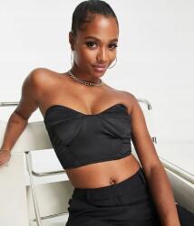  Jaded Rose Petite Fekete Szatén Felső (40) (569942)