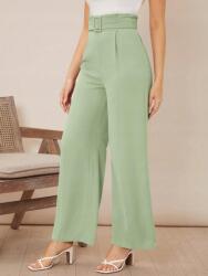 Shein IC93101 Shein Zöld Széles Női Nadrág Magas Derék 44-ES