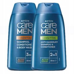 Avon Szett Férfi sampon, kondicionáló és gél 1 x Essential 1 x Sensitive (65839)