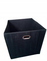  Összecsukható tároló doboz 31x31x31cm bambusz Fekete! (3008513 CS OM12)