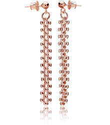 Astyle Hosszú fülbevaló gyöngyökkel, ezüst aranyozás rózsaszín