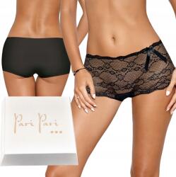 Paripari Eredeti Érzéki Rövidnadrág Áttetsző Csipkével Vesta Fekete M