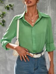 Shein XC45111 Shein Ing Gallérral És Rejtett Gombokkal (27) M