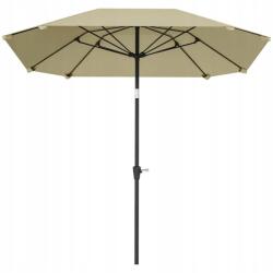 HOMCOM Kerti Napernyő Bézs 2, 3 M Outsunny (84D-386V00BG)