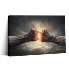 Wallfluent Vászonkép Canvas Fa Keret Ököl Kabinet Erő és Teljesítmény 30x20 cm (010030010150000074997)