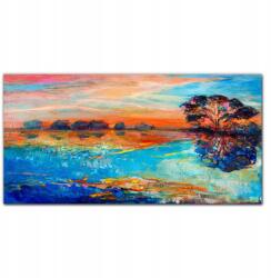 Coloray Vászonkép Víz fák naplemente 100x50 (010030010010000017382)