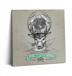 Wallfluent Prémium Vászon Falikép Konyha Szarvasfej 60x60 cm (010030010270000074902)