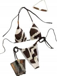 Shein Kétrészes Fürdőruha Geometrikus Mintás Kötött L 1EI