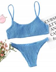 Shein KC21305 Shein Kétrészes Fürdőruha Textúra (25) S