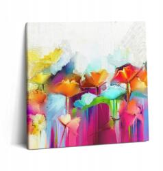 Wallfluent Fotó Vászonkép Canvas Nappali Felakasztható Absztrakt Virág Vászonkép 60x60 (010030010270000074682)