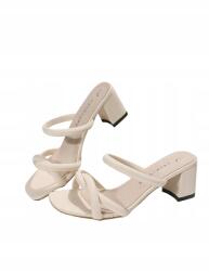 Shein Bézs Kockás Flip-flop Papucs Elegáns 42__42 (sx2304112815573485)