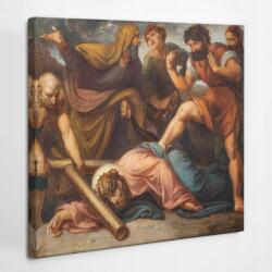  Nyomtatás Hd Canvas Vászonkép Dekor Jézus Elesik A Kereszt Alatt Út 30x30 cm (010030010460000074240)