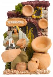 Włoska Mozgatható betlehem figura 'Kancsó eladó' 220V 10cm magas figurákhoz (12078)