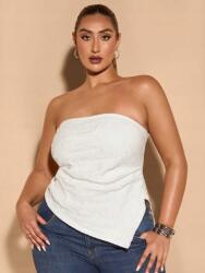 Shein Fehér Aszimmetrikus Felső Minta (0XL) (587072)