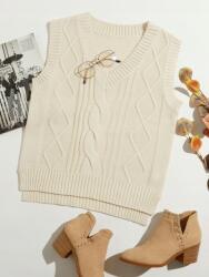 Shein Kötött Felső, Size S, 100% Acrylic, bézs színű