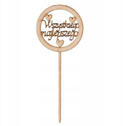 Loveart Fa topper Boldog születésnapot Loveart 25cm Dekoráció a csúcson (LVSK-2167)