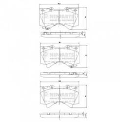 Nipparts N3602136 Fékbetét készlet