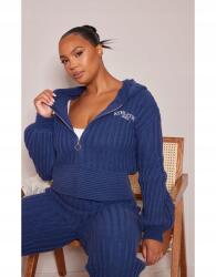 Prettylittlething Sötétkék Kötött Pulóver (XL) (563763)
