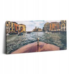 Wallfluent Vászonkép Étkezőbe Fali Dekoráció Motorcsónak A Folyóban 100x50 (010030010010000075589)