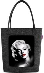 Bertoni Swing filc kézitáska Bertoni fekete Marilyn Monroe mintával (TS27)