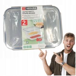  Hedura Ételtároló Dobozok Hűtőszekrényhez 2 Db (4260645886223)