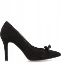 Kotyl Klasszikus velúrbőr magassarkú cipő Kotyl 8519 Fekete 40 (KOTYL 8519 CZARNY ZAMSZ)