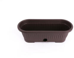 Elif Plastic Virágláda alátéttel Verbéna 1, 90 l barna