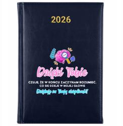 FunnyCase Naptár 2026 Megértem, MI Történik A Fejemben Pszichológusnak Minták (Granat ROZUMIEM CO DZIEJE SIĘ W MOJEJ GŁOWIE)