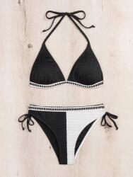 Shein ZC55213 Shein Kétrészes Fürdőruha Texturális Kontraszt Hímzés XL