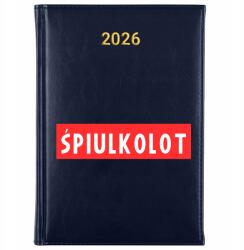 FunnyCase Könyvnaptár 2026 Hálózsák sötétkék tervező határidőnapló ajándék Wz (Kalendarz Granatowy ŚPIULKOLOT)