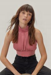 Nasty Gal Rózsaszín Álló Felső (44) (471563)
