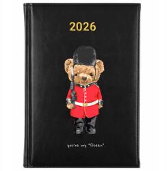 FunnyCase Könyvnaptár 2026 Youre My Queen Fekete Határidőnapló Ajándék Minták (Kalendarz Czarny YOURE MY QUEEN)