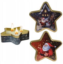 Kaemingk Gyertya Karácsonyi paraffin gyertya Holly Jolly Berry Csillag 15cm (8720194284384)