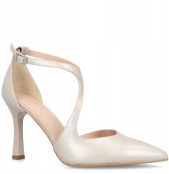 Kotyl Esküvői magassarkú cipő pántokkal Kotyl 8507 Gyöngyház 35 (KOTYL 8507 PERŁOWY LICO)