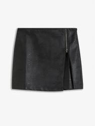 Bonprix 50-ES Műbőr Szoknya Cipzárral