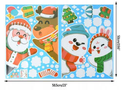  Karácsonyi Ablakmatricák Ünnepi rénszarvas maci nyuszi (3115210246011)